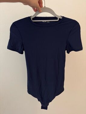 Women’s Navy Short-Sleeve Bodysuit